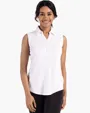 Forge Recycled Four-Way Stretch Womens Sleeveless Polo — view 30