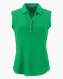 Forge Recycled Four-Way Stretch Womens Sleeveless Polo — view 33