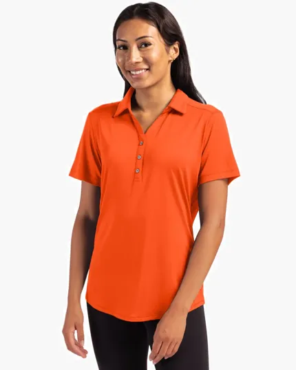 Forge Recycled Four-Way Stretch Women's Polo — view 3