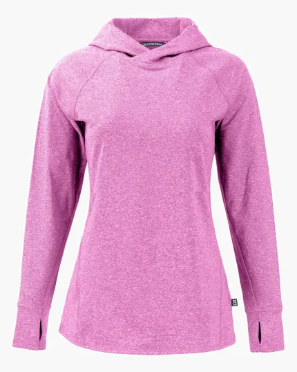 Adapt Recycled Soft Knit Stretch Women's Hooded Pullover — view 6