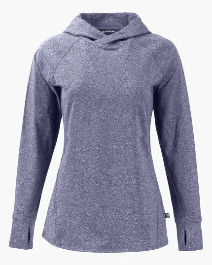 Adapt Recycled Soft Knit Stretch Women's Hooded Pullover — view 8