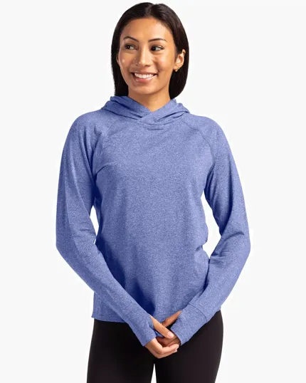 Adapt Recycled Soft Knit Stretch Women's Hooded Pullover — view 16