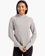 Adapt Recycled Soft Knit Stretch Women's Hooded Pullover — view 3