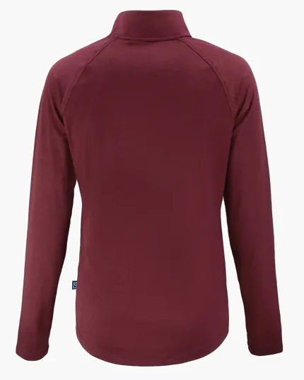 Coastline Recycled Double Peached Women's Quarter Zip Pullover — view 24