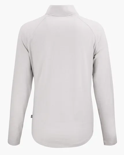 Coastline Recycled Double Peached Women's Quarter Zip Pullover — view 25
