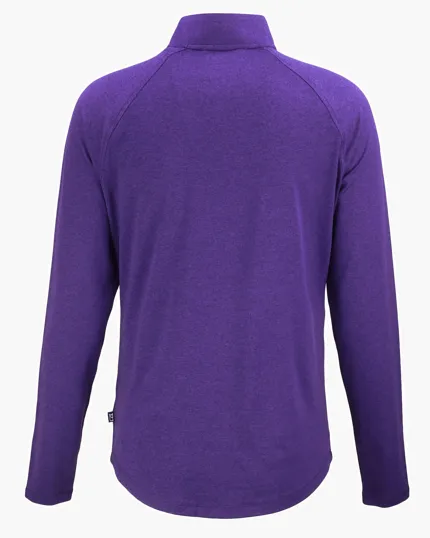 Coastline Recycled Double Peached Women's Quarter Zip Pullover — view 26