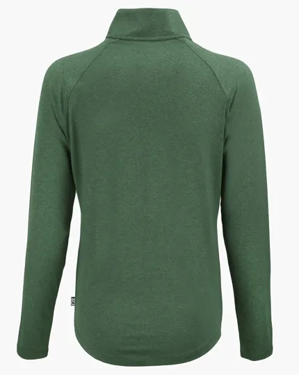 Coastline Recycled Double Peached Women's Quarter Zip Pullover — view 28