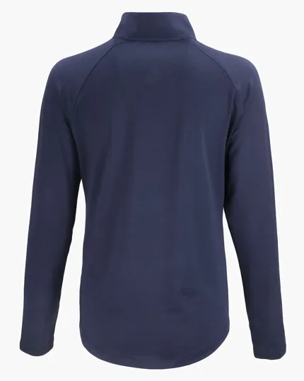 Coastline Recycled Double Peached Women's Quarter Zip Pullover — view 30