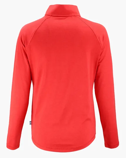 Coastline Recycled Double Peached Women's Quarter Zip Pullover — view 32