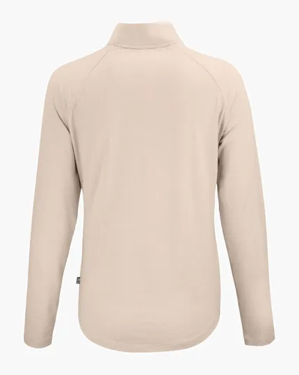Coastline Recycled Double Peached Women's Quarter Zip Pullover — view 34