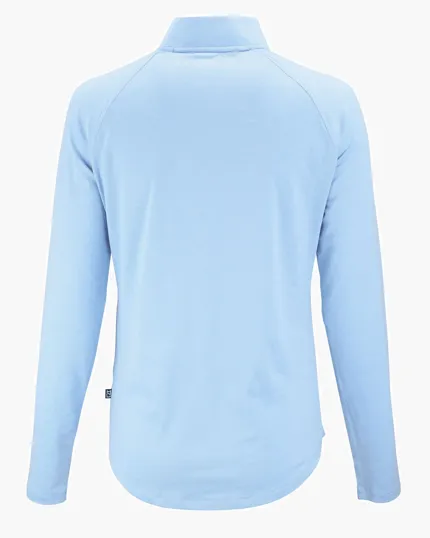 Coastline Recycled Double Peached Women's Quarter Zip Pullover — view 37