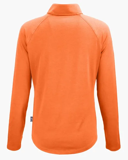Coastline Recycled Double Peached Women's Quarter Zip Pullover — view 39