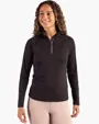 Coastline Recycled Double Peached Women's Quarter Zip Pullover — view 2