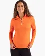 Coastline Recycled Double Peached Women's Quarter Zip Pullover — view 3