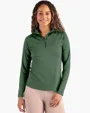 Coastline Recycled Double Peached Women's Quarter Zip Pullover — view 7