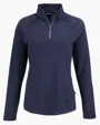 Coastline Recycled Double Peached Women's Quarter Zip Pullover — view 20
