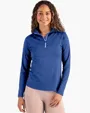 Coastline Recycled Double Peached Women's Quarter Zip Pullover — view 10