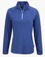 Coastline Recycled Double Peached Women's Quarter Zip Pullover — view 21