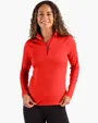 Coastline Recycled Double Peached Women's Quarter Zip Pullover — view 11