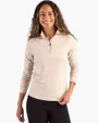 Coastline Recycled Double Peached Women's Quarter Zip Pullover — view 12