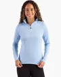 Coastline Recycled Double Peached Women's Quarter Zip Pullover — view 35