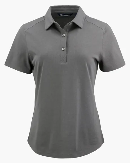 Advantage Refresh Recycled Cotton-Blend Pique Womens Polo — view 3