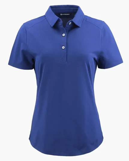 Advantage Refresh Recycled Cotton-Blend Pique Womens Polo — view 5