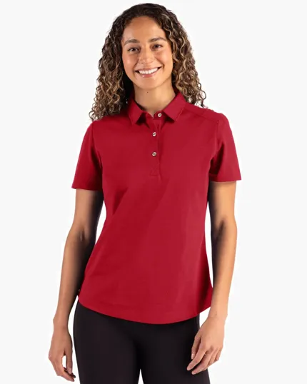 Advantage Refresh Recycled Cotton-Blend Pique Womens Polo — view 13