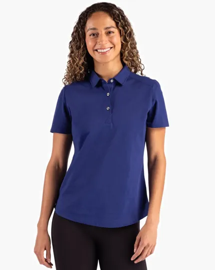 Advantage Refresh Recycled Cotton-Blend Pique Womens Polo — view 17