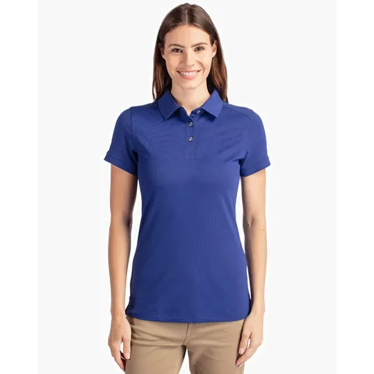 Advantage Recycled Cotton-Blend Pique Women's Polo — view 5