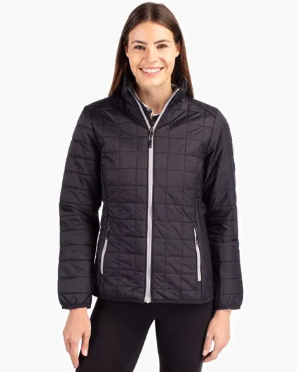 Rainier Recycled Insulated Puffer Women's Full Zip Jacket — view 2
