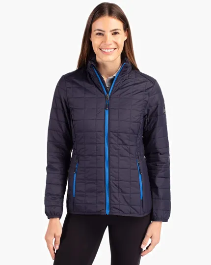 Rainier Recycled Insulated Puffer Women's Full Zip Jacket — view 3