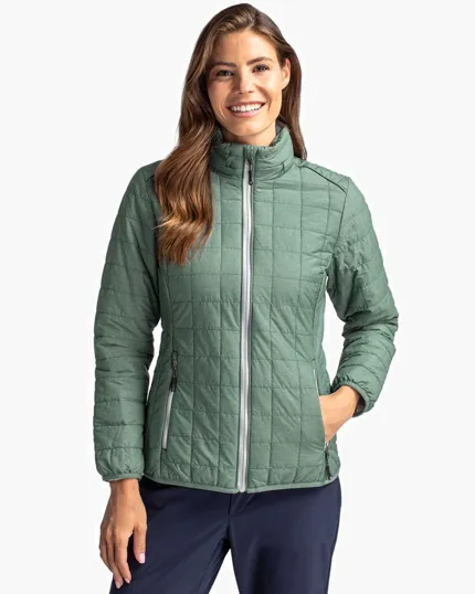 Rainier Recycled Insulated Puffer Women's Full Zip Jacket — view 4