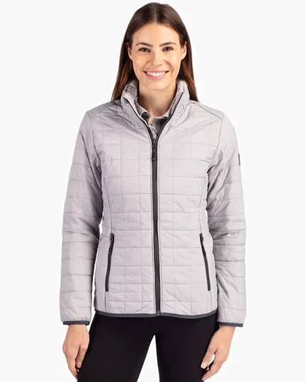 Rainier Recycled Insulated Puffer Women's Full Zip Jacket — view 5