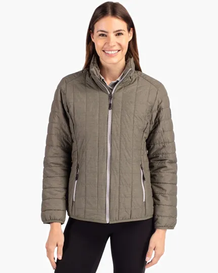 Rainier Recycled Insulated Puffer Women's Full Zip Jacket — view 7