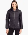 Rainier Recycled Insulated Puffer Women's Full Zip Jacket — view 2