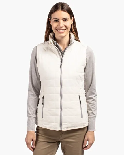 Rainier Recycled Insulated Puffer Women's Full Zip Vest — view 4
