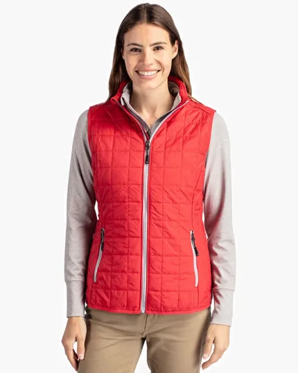 Rainier Recycled Insulated Puffer Women's Full Zip Vest — view 6