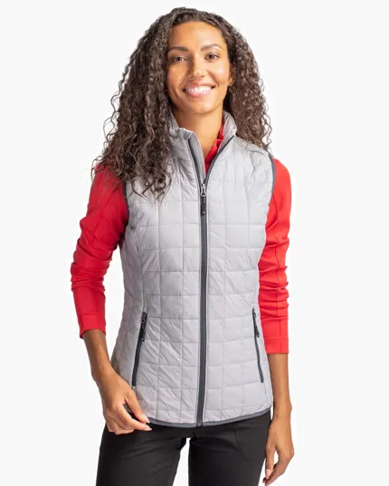 Rainier Recycled Insulated Puffer Women's Full Zip Vest — view 7