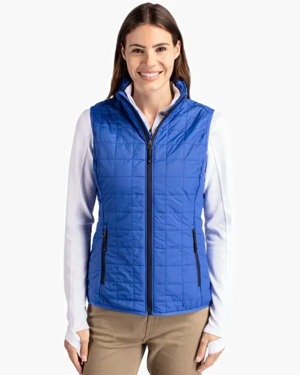 Rainier Recycled Insulated Puffer Women's Full Zip Vest — view 8