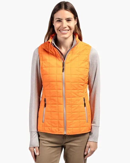 Rainier Recycled Insulated Puffer Women's Full Zip Vest — view 10