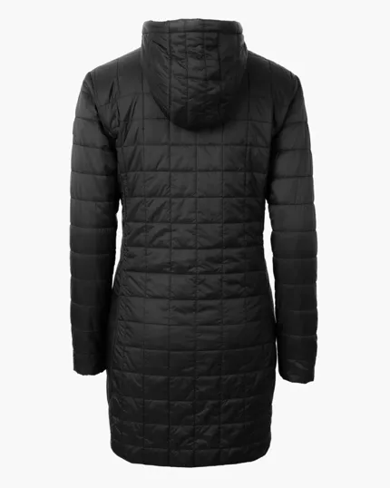 Rainier Recycled Insulated Puffer Women's Full Zip Hooded Long Coat — view 7