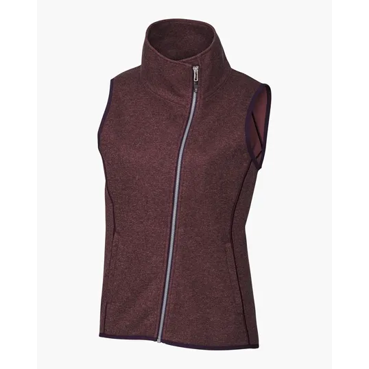 Mainsail Sweater-Knit Women's Full Zip Asymmetrical Vest — view 10