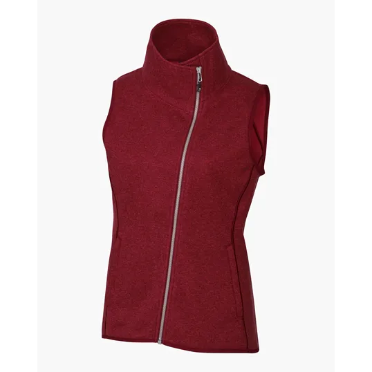Mainsail Sweater-Knit Women's Full Zip Asymmetrical Vest — view 13