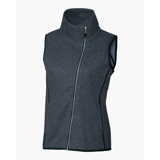 Mainsail Sweater-Knit Women's Full Zip Asymmetrical Vest — view 15