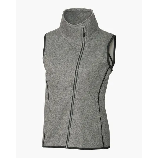 Mainsail Sweater-Knit Women's Full Zip Asymmetrical Vest — view 16