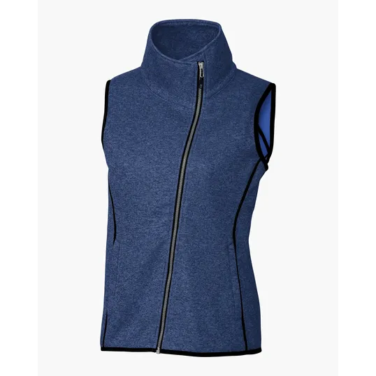 Mainsail Sweater-Knit Women's Full Zip Asymmetrical Vest — view 17