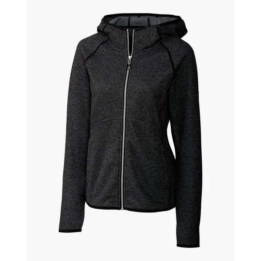 Mainsail Sweater-Knit Women's Full Zip Hooded Jacket — view 9