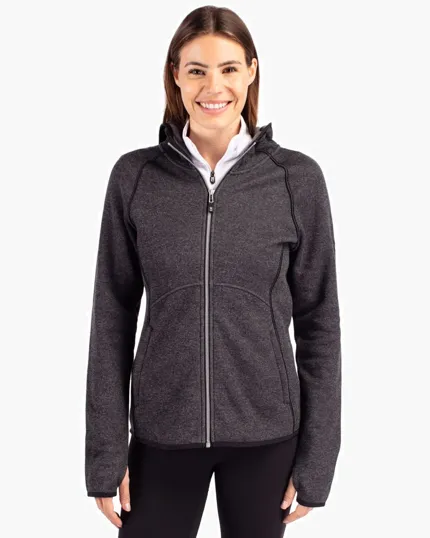 Mainsail Sweater-Knit Women's Full Zip Hooded Jacket