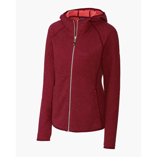 Mainsail Sweater-Knit Women's Full Zip Hooded Jacket — view 10